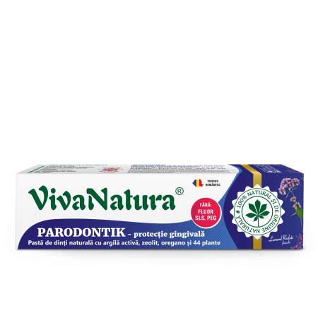Igiena orala - Pasta de dinti Parodontik 100% naturala - Leonard Radutz formula- 80ml VivaNatura