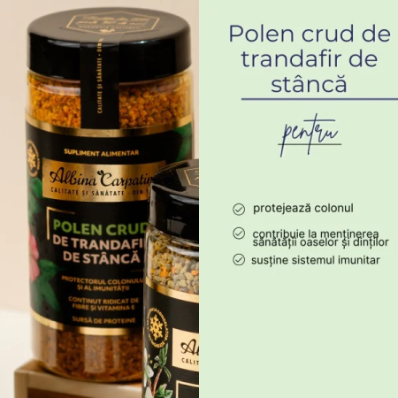 Polen crud de trandafir de stâncă 250g Albina Carpatina [1]