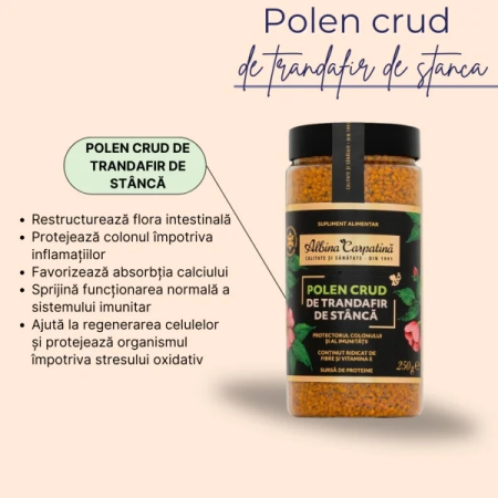 Polen crud de trandafir de stâncă 250g Albina Carpatina [2]