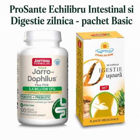 Digestie, Probiotice - ProSante Echilibru Intestinal si Digestie zilnica - pachet Basic