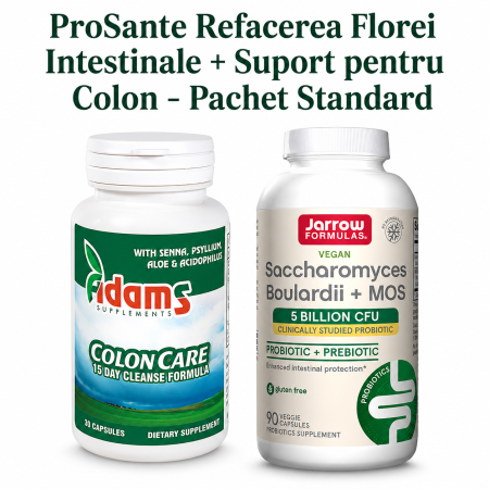 Digestie, Probiotice - ProSante Refacerea Florei Intestinale + Suport pentru Colon - Pachet Standard
