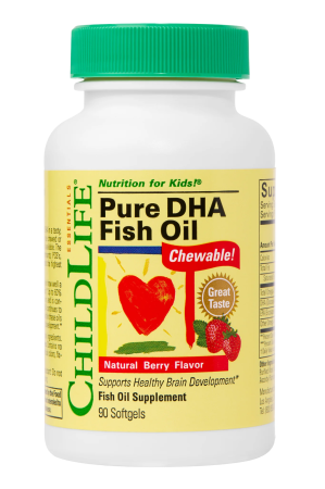 Colici - Pure DHA 90 capsule moi masticabile (gust de capsuni) Childlife Essentials