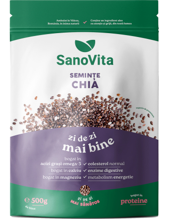 Nuci, Seminte - Seminte de Chia 500g SanoVita