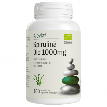 Antioxidanti - Spirulina Bio 1000mg 100cpr Alevia