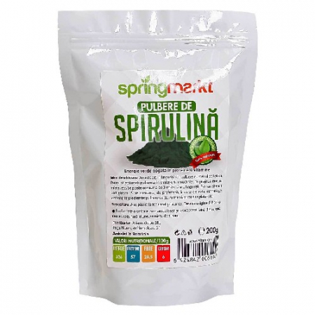 Alimente - Spirulina Pulbere 200gr Springmarkt