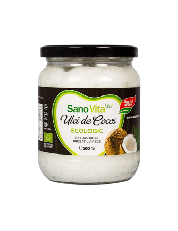 Specialitati - Ulei de Cocos ecologic extravirgin, presat la rece, 500 ml SanoVita