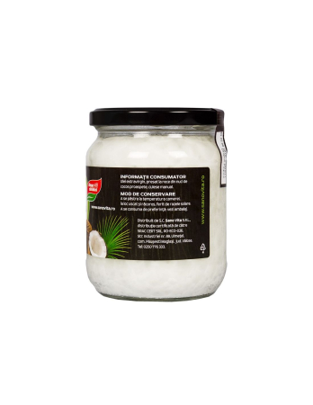 Ulei de Cocos ecologic extravirgin, presat la rece, 500 ml SanoVita [2]