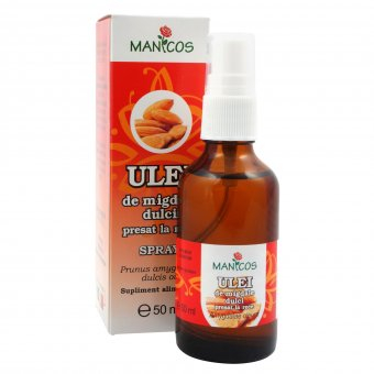 Uleiuri cosmetice - Ulei de Migdale dulci pesat la rece Spray 50ml Manicos