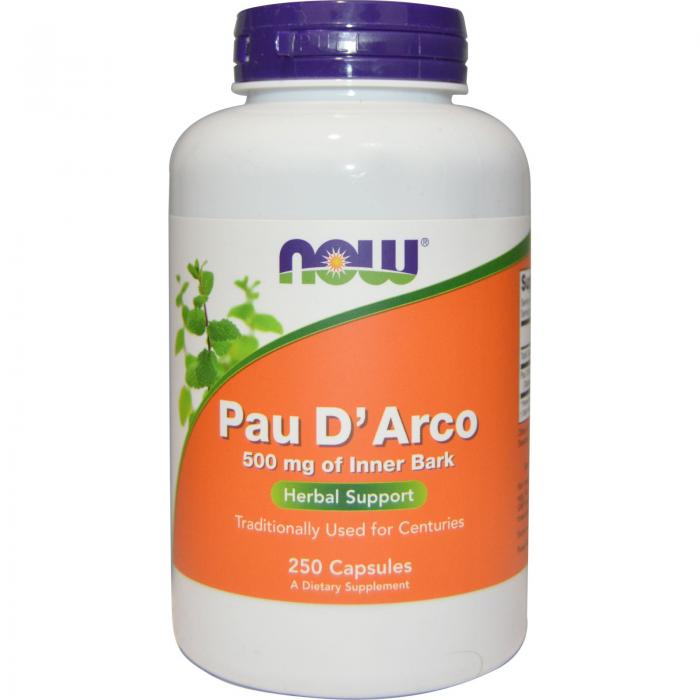 Now Pau D arco 500 mg 250 veg caps