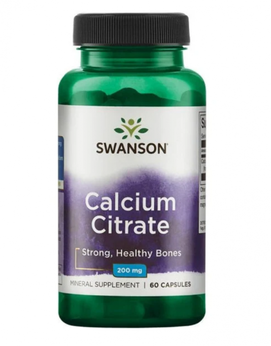 Swanson Calcium Citrate 200 mg 60 caps