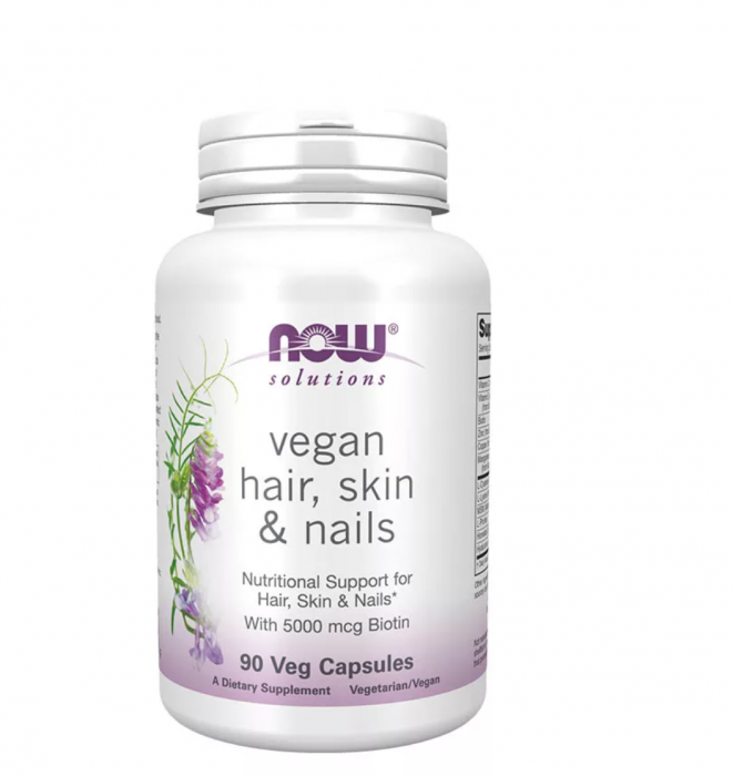 Now vegan hair, skin nails 90 veg caps