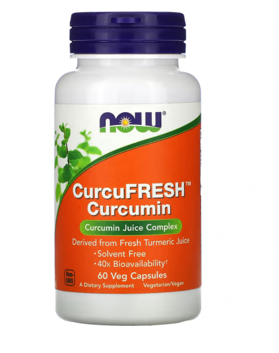 Now CurcuFresh Curcumin 60 vcaps