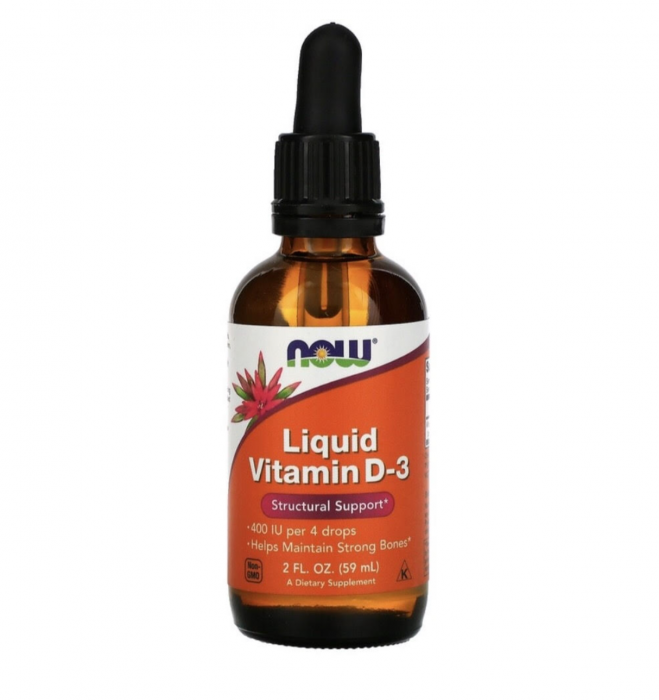 Now Liquid Vitamin D-3 400 IU 59 ml