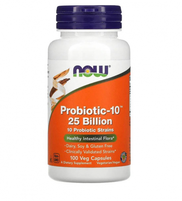 Now Probiotic-10 25 billion 100 vcaps