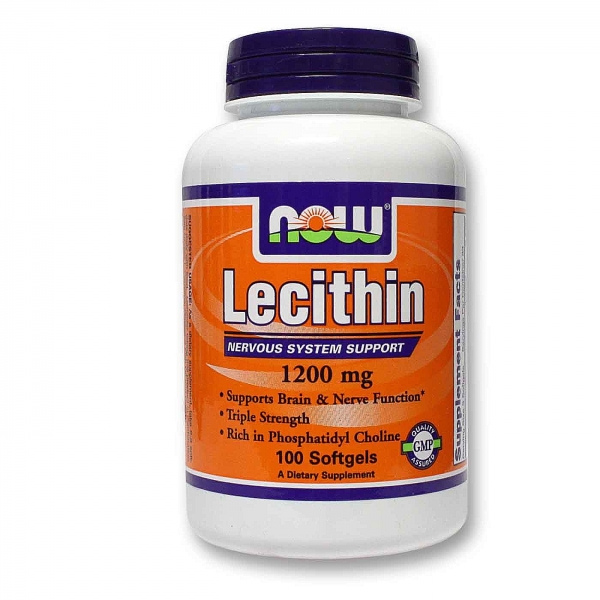 Now Lecithin Non-GMO 1200mg 100 softgels