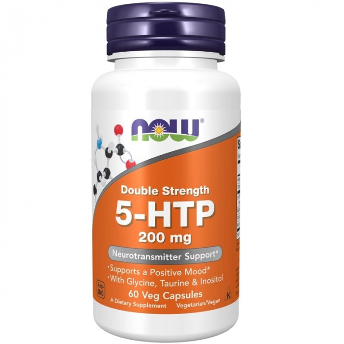 Now 5-htp With Glycine Taurine Inositol 200mg 60 Vcaps