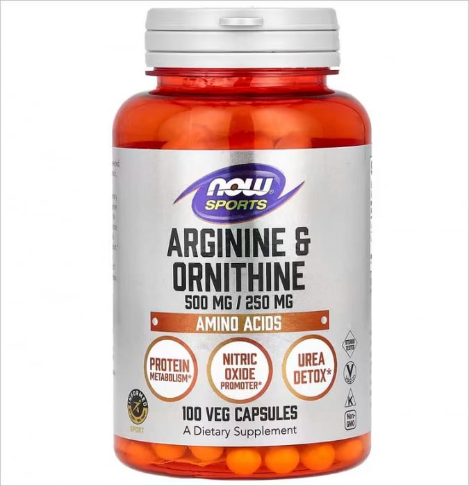 Now Arginine Ornithine 100 vcaps