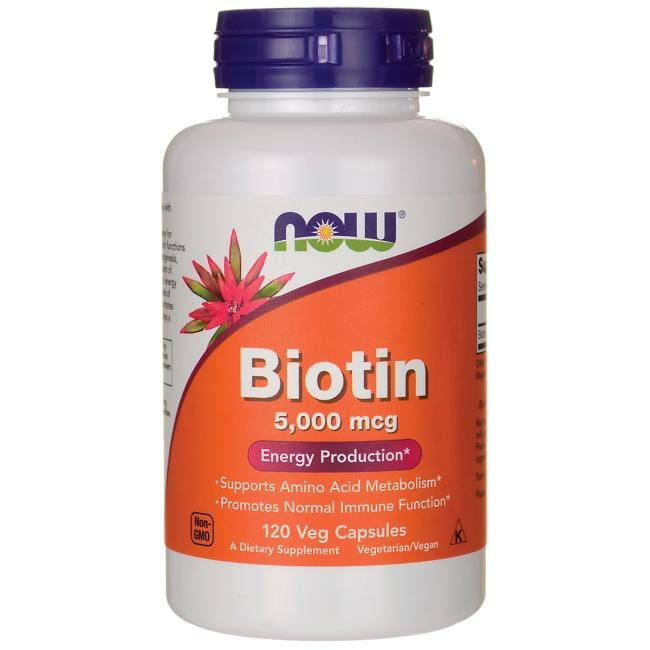 Now Biotin 5000 mcg 120 veg caps