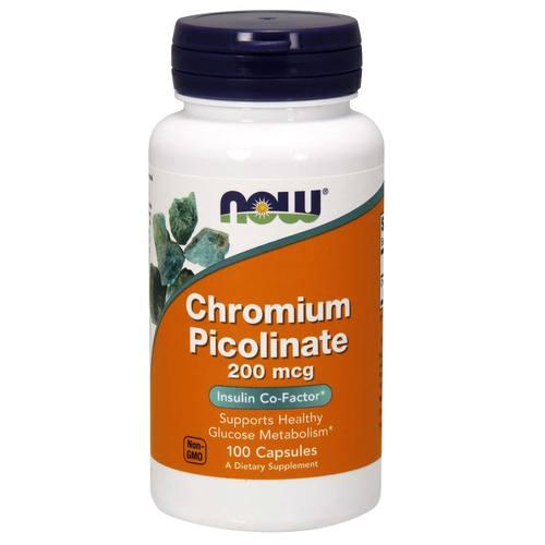 Now Chromium Picolinate 200 Mcg 100 Vcaps