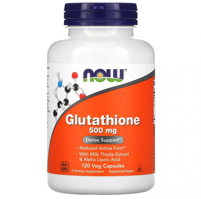 Now Glutathione 500 mg 120 vcaps