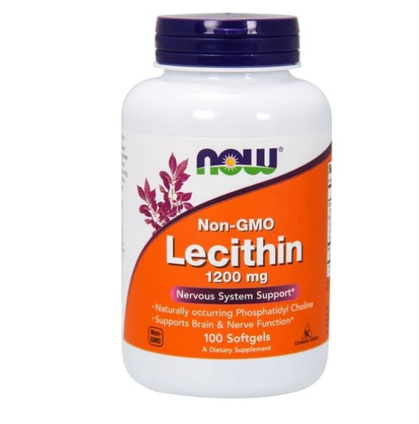 Now Lecithin Non-GMO 1200mg 100 softgels