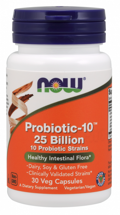 Now Probiotic-10 25 bilion 30 veg caps