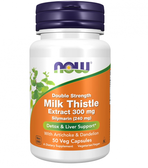 Now Milk Thistle Extract 300 mg 50 veg caps