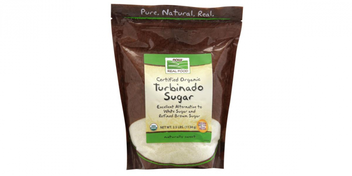 Now Turbinado Sugar Organic 1134 Grams