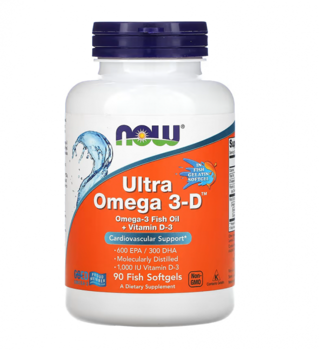 Now Ultra Omega 3-D 90 softgels