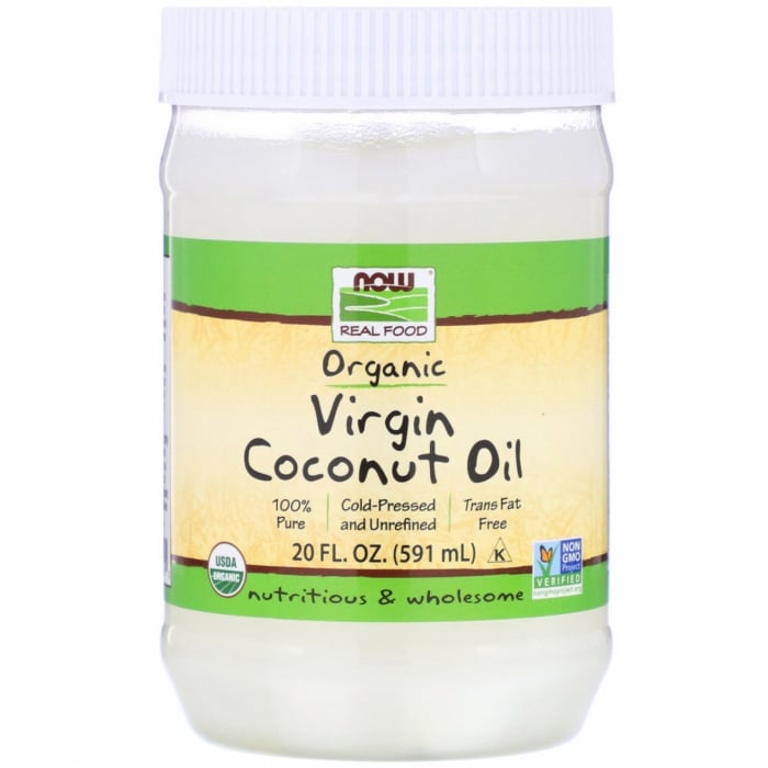 Now Virgin Coconut Oil Organic 591 Ml