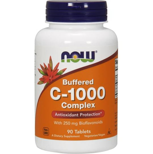 Now Vitamin C-1000 Complex Buffered with 250 mg Bioflavonoids 90 tabs