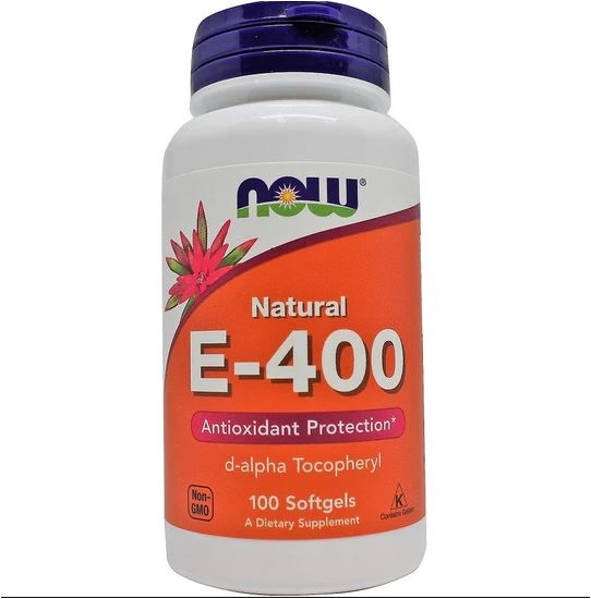 Now Vitamin E-400 Natural (d-alpha Tocopheryl) 100 softgels