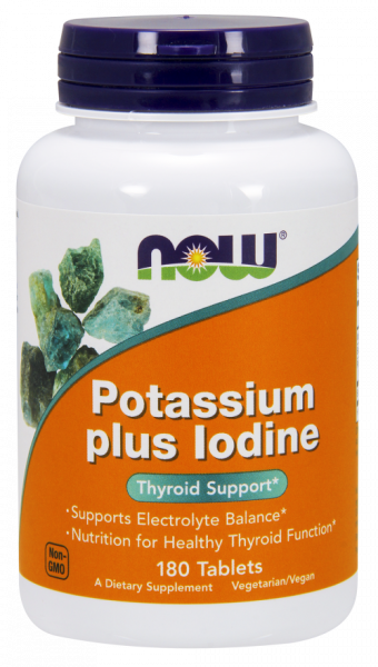 Now Potassium Plus Iodine 180 Tab