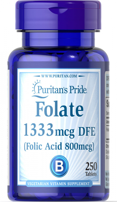 Puritan S Pride Folate 1333 Mg Dfe 250 Tab