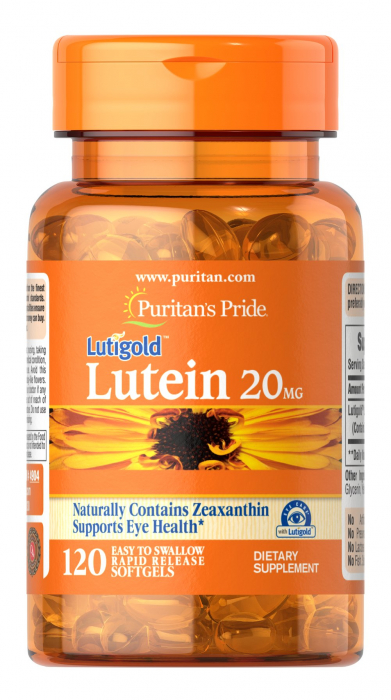 Puritan S Pride Lutein 20 Mg Zeaxanthin 120 Softgels