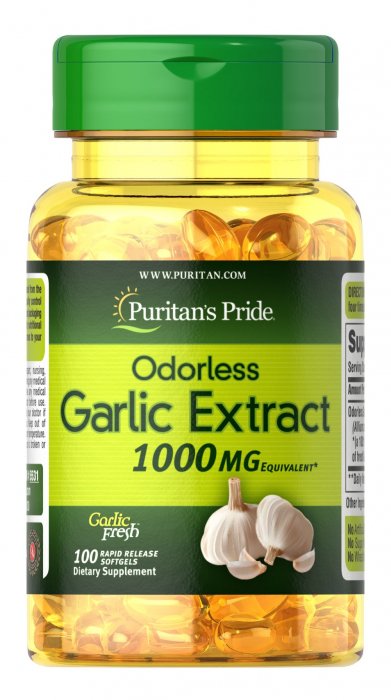 Puritan S Pride Odorless Garlic Extract 1000 Mg 100 Softgels