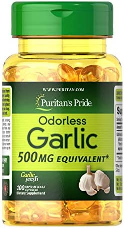 Puritan S Pride Odorless Garlic Extract 500 Mg 100 Softgel