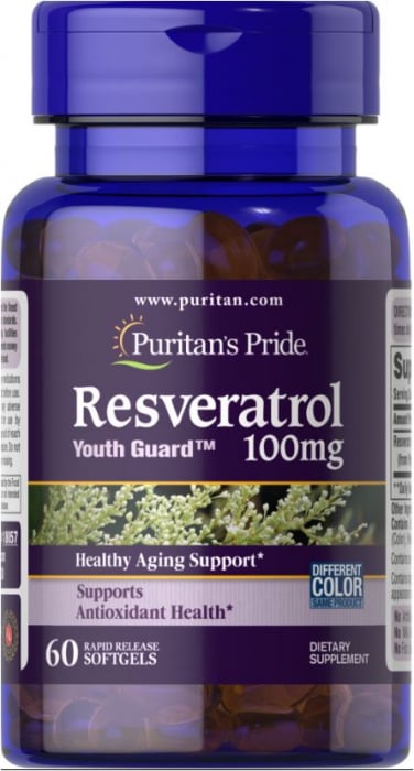 Puritan s Pride Resveratrol 100 mg 60 softgels