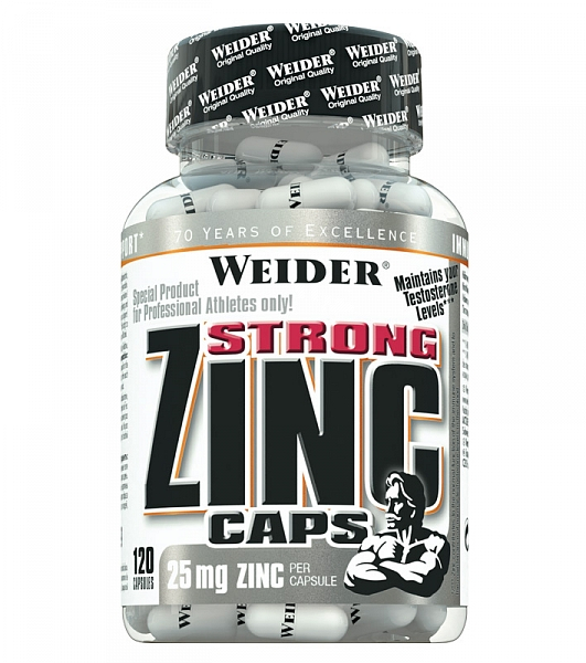 Weider Strong Zinc 25 Mg 120 Caps