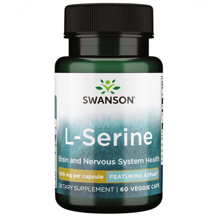 Swanson L-Serine 500mg 60 vcaps