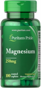 Minerale - Puritan`s Pride Magnesium 250 mg 100 caplets