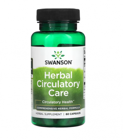 Grăsimi sănătoase / Sănătatea inimii - Swanson Herbal Circulatory Care 60 caps