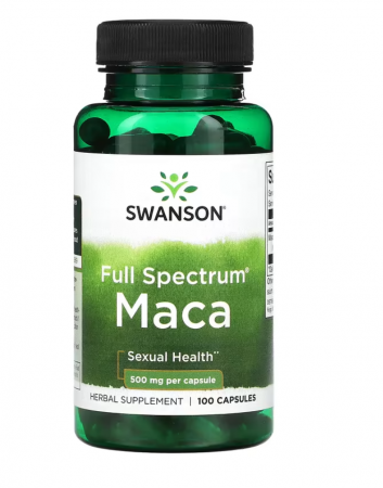 Libido/Afrodisiace - Swanson Full Spectrum Maca 500 mg 100 caps