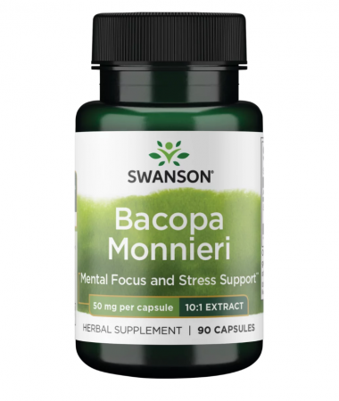 Vitamine, Minerale & Sănătate - Swanson Bacopa Monnieri 10:1 Extract 50 mg 90 caps