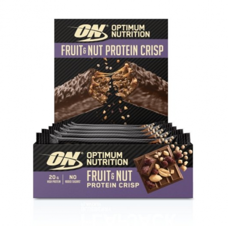 Batoane & Snacks - ON Fruit & Nut Protein Crisp Bar 10x70 g