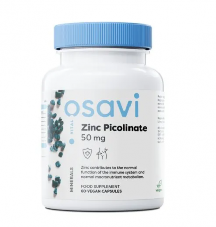 Vitamine bărbați / femei - Osavi Zinc Picolinate 50mg 60 vcaps