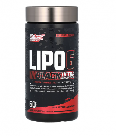 Arzătoare de grăsimi - Nutrex Lipo 6 Black Ultraconcentrate 60 liqui-caps US