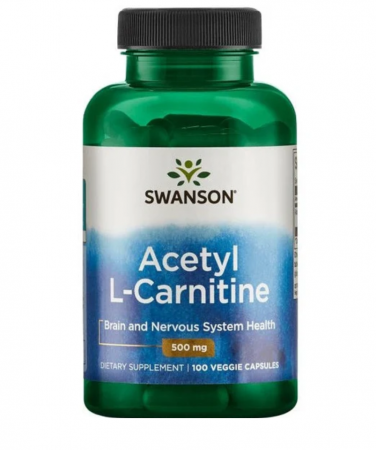 Vitamine, Minerale & Sănătate - Swanson Acetyl L-Carnitine 500 mg 100 veg caps
