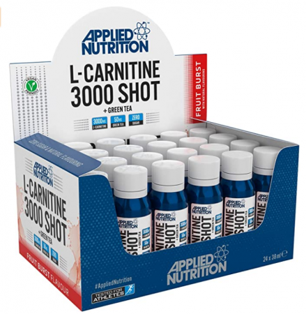 Slăbire & Tonifiere - Applied Nutrition L-carnitine 3000 + green tea shot 24 x 38 ml