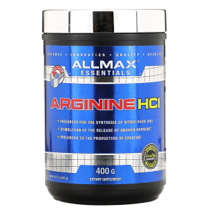 Beta-Alanină / Citrulină / Arginină - Allmax Arginine HCI 400 grams 80 serv